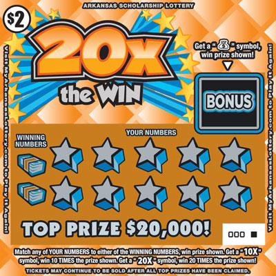 20X the Win - Game No. 629 - Front 20X the Win - Game No. 629