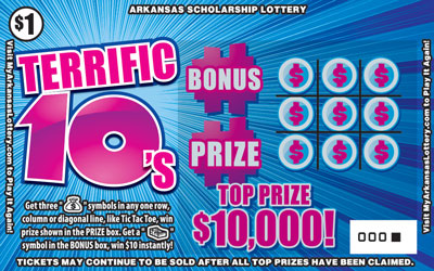 Terrific 10's - Game No. 633 - Front Terrific 10's - Game No. 633