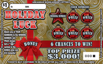 Holiday Luck - Game No. 642 - Front Holiday Luck - Game No. 642