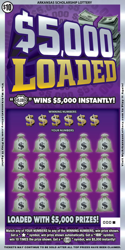 $5,000 Loaded - Game No. 656