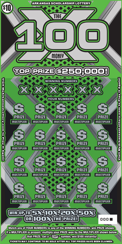 100X the Money- Game No. 665 - Front 100X the Money- Game No. 665