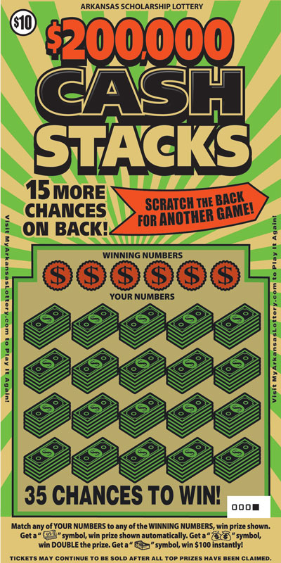 $200,000 Cash Stacks - Game No. 680 - Front $200,000 Cash Stacks - Game No. 680