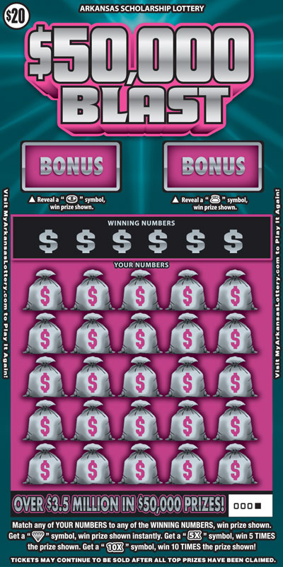 $50,000 Blast - Game No. 690 - Front $50,000 Blast - Game No. 690