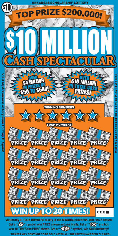 $10 Million Cash Spectacular - Game No. 698
