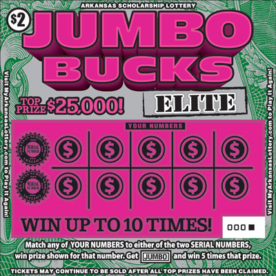Jumbo Bucks Elite Arkansas Scholarship Lottery