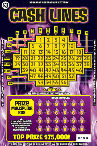Cash Lines - Game No. 725 - Front Cash Lines - Game No. 725