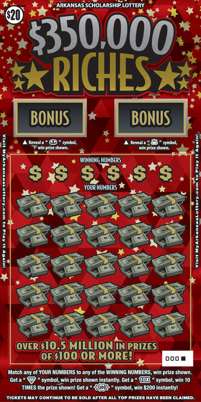 $350,000 Riches - Game No. 746 - Front $350,000 Riches - Game No. 746