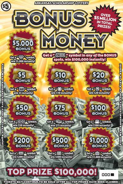 Bonus Money - Game No. 749