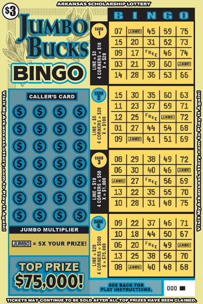 Jumbo Bucks Bingo - Game No. 804