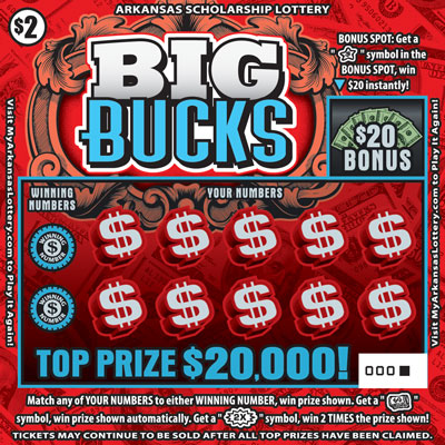 Big Bucks - Game No. 844 - Front Big Bucks - Game No. 844