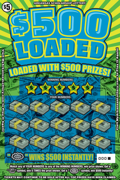 $500 Loaded - Game No. 845 - Front $500 Loaded - Game No. 845