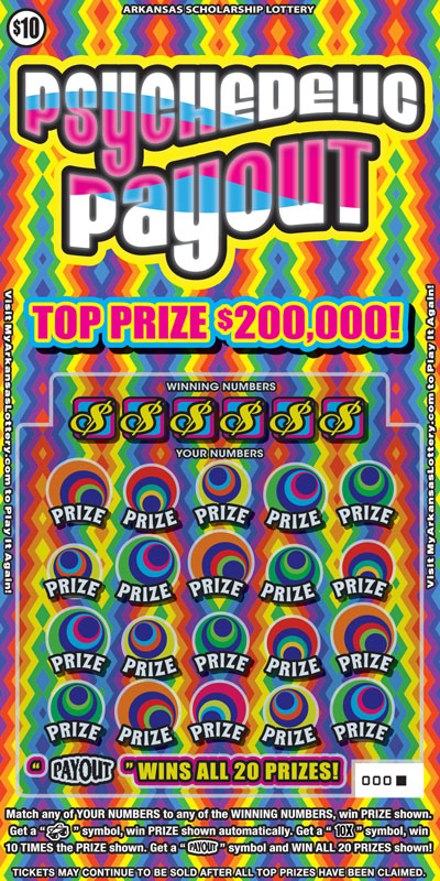 Psychedelic Payout - Game No. 846 - Front Psychedelic Payout - Game No. 846