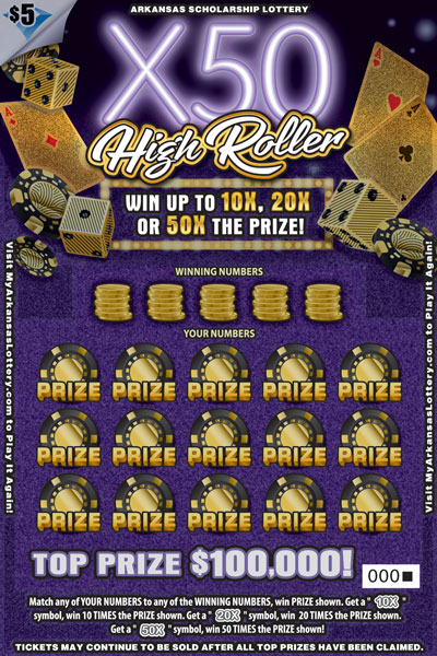X50 High Roller - Game No. 853 - Front X50 High Roller - Game No. 853