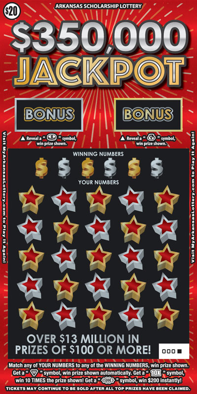 $350,000 Jackpot - Game No. 855 - Front $350,000 Jackpot - Game No. 855