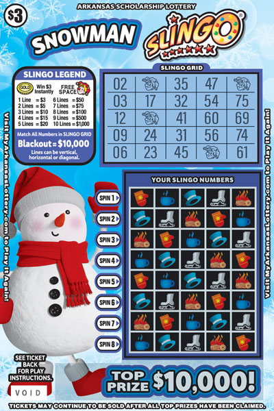 Snowman Slingo® - Game No. 921