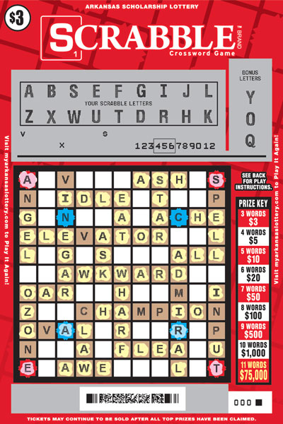 SCRABBLE™ Crossword - Game No. 431 Arkansas Lottery Instant Ticket - SCRABBLE™ Crossword