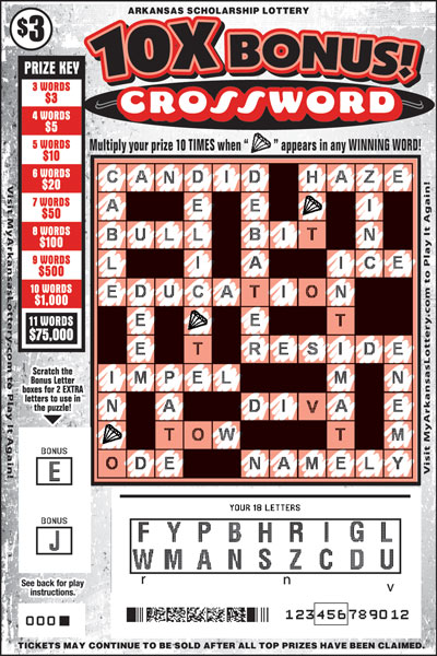 10X Bucks! Crossword - Game No. 486 - Uncovered 10X Bucks! Crossword - Game No. 486