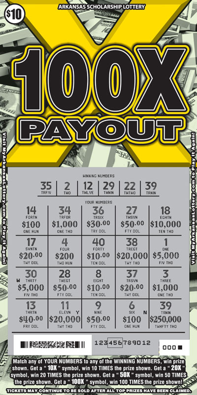 100X Payout - Game No. 493 100X Payout - Game No. 493 - Uncovered