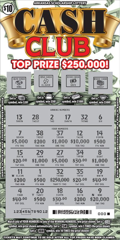 Cash Club - Game No. 521 - Uncovered Cash Club - Game No. 521