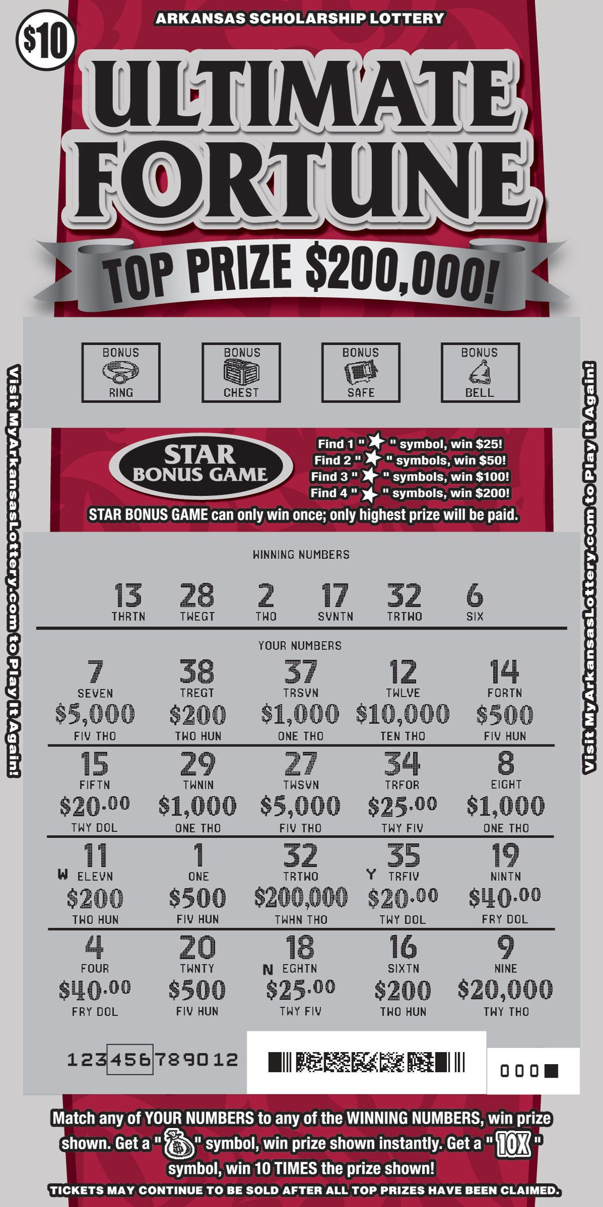 Ultimate Fortune - Game No. 530 Ultimate Fortune - Game No. 530 - Uncovered