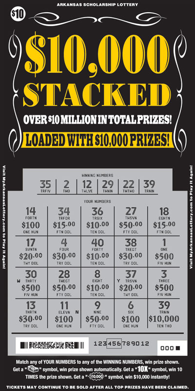 $10,000 Stacked - Game No. 540 - Uncovered $10,000 Stacked - Game No. 540