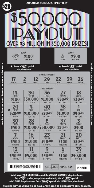 $50,000 Payout - Game No. 574 - Uncovered $50,000 Payout - Game No. 574
