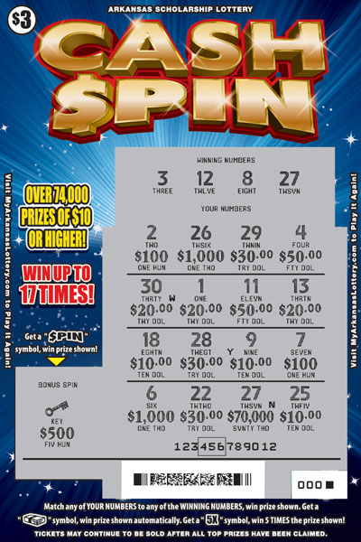 Cash $pin - Game No. 577 - Uncovered Cash $pin - Game No. 577