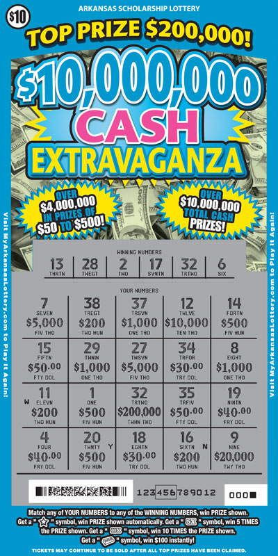 $10,000,000 Cash Extravaganza - Game No. 583 - Uncovered $10,000,000 Cash Extravaganza - Game No. 583