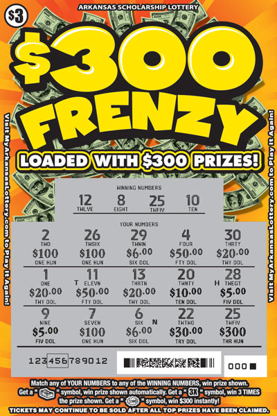 $300 Frenzy - Game No. 596