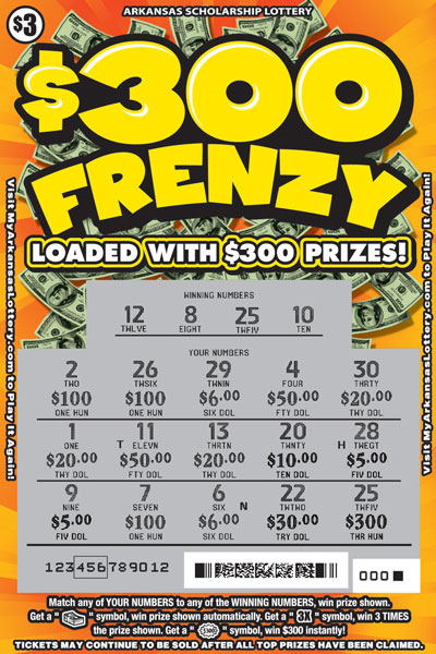 $300 Frenzy - Game No. 596 - Uncovered $300 Frenzy - Game No. 596