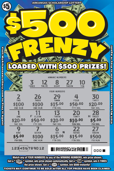 $500 Frenzy - Game No. 597 - Uncovered $500 Frenzy - Game No. 597