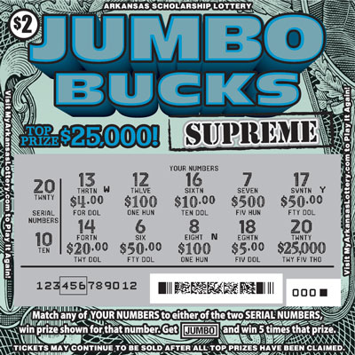 Jumbo Bucks Supreme - Game No. 600 Jumbo Bucks Supreme - Game No. 600