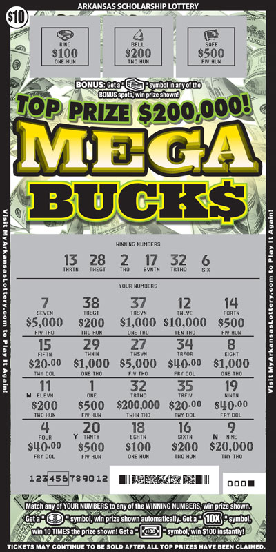 Mega Buck$ - Game No. 613 - Uncovered Mega Buck$ - Game No. 613