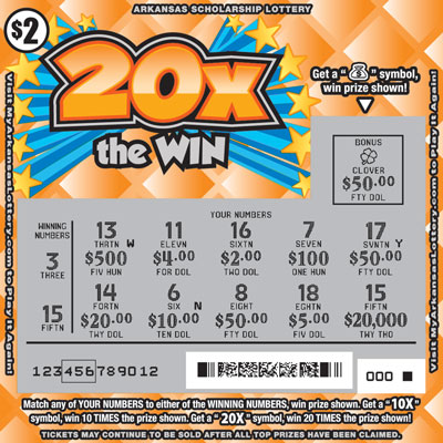 20X the Win - Game No. 629 - Uncovered 20X the Win - Game No. 629