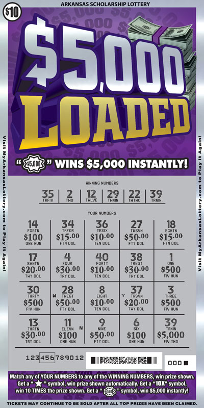 $5,000 Loaded - Game No. 656 - Uncovered $5,000 Loaded - Game No. 656