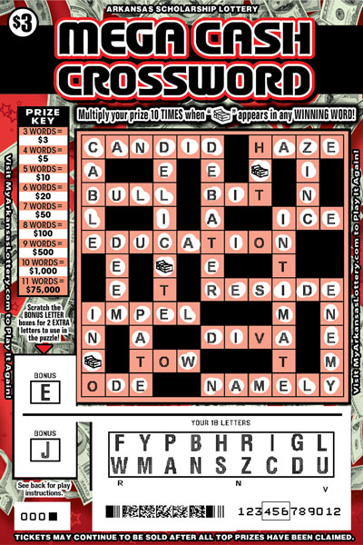 Mega Cash Crossword - Game No. 659