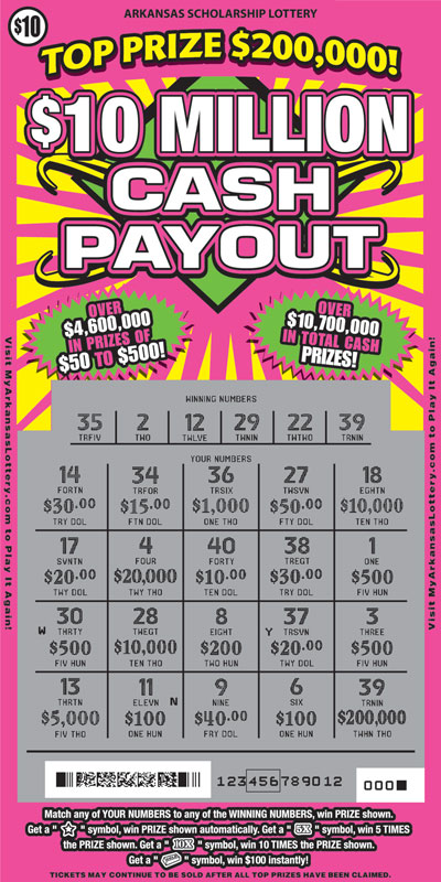 $10 Million Cash Payout - Game No. 661 - Uncovered $10 Million Cash Payout - Game No. 661