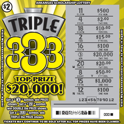 Triple 333 - Game No. 668 - Uncovered Triple 333 - Game No. 668