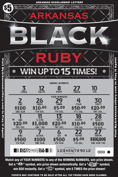 Arkansas Black Ruby - Game No. 675