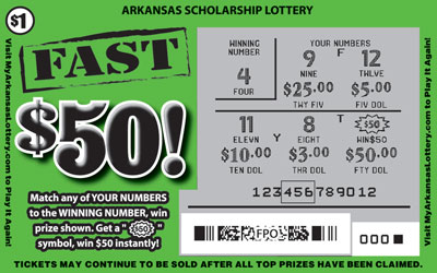 Fast $50! - Game No. 681 - Uncovered Fast $50! - Game No. 681