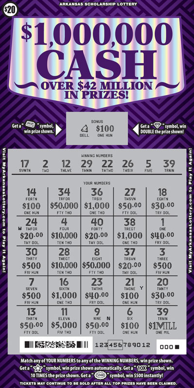 $1,000,000 Cash - Game No. 703 - Uncovered $1,000,000 Cash - Game No. 703
