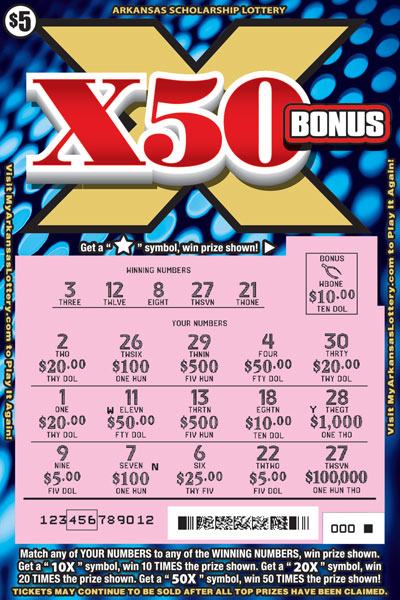 X50 Bonus - Game No. 744 - Uncovered X50 Bonus - Game No. 744