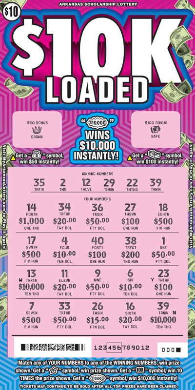 $10K Loaded - Game No. 745 - Uncovered $10K Loaded - Game No. 745
