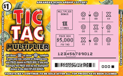 Tic Tac Multiplier - Game No. 751