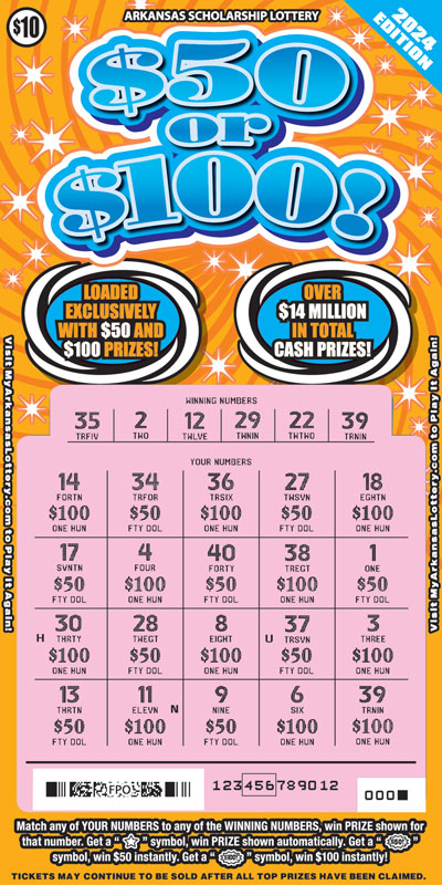 $50 or $100! 2024 Ed - Game No. 764 - Uncovered $50 or $100! 2024 Ed - Game No. 764