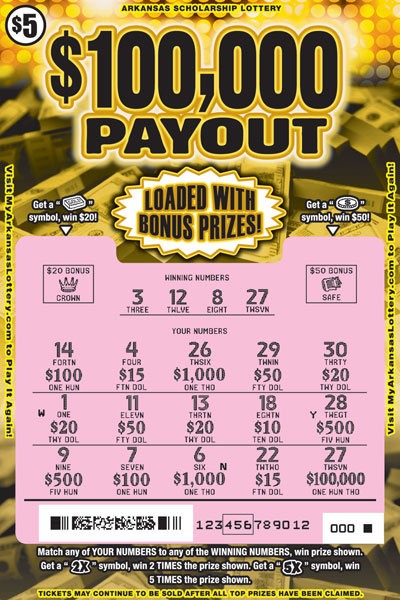 $100,000 Payout - Game No. 782