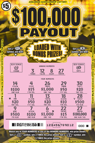 $100,000 Payout - Game No. 782 - Uncovered $100,000 Payout - Game No. 782