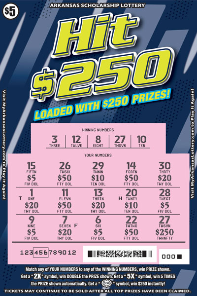 Hit $250 - Game No. 809 - Uncovered Hit $250 - Game No. 809