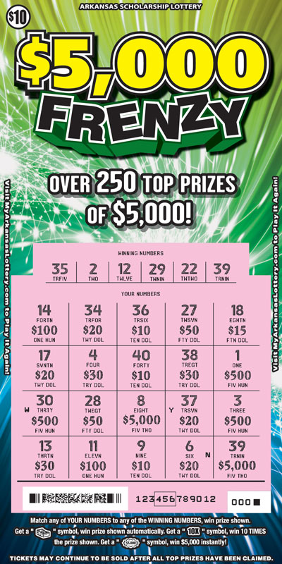 $5,000 Frenzy - Game No. 823 - Uncovered $5,000 Frenzy - Game No. 823