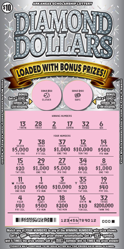 Diamond Dollars - Game No. 828 - Uncovered Diamond Dollars - Game No. 828